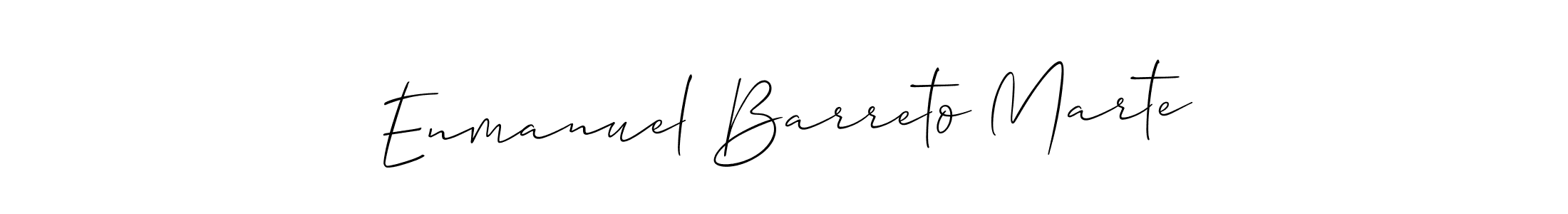 How to make Enmanuel Barreto Marte signature? Allison_Script is a professional autograph style. Create handwritten signature for Enmanuel Barreto Marte name. Enmanuel Barreto Marte signature style 2 images and pictures png