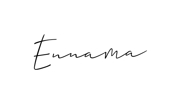 Best and Professional Signature Style for Ennama. Allison_Script Best Signature Style Collection. Ennama signature style 2 images and pictures png