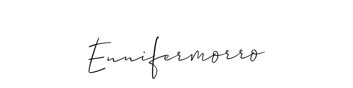 Make a beautiful signature design for name Ennifermorro. With this signature (Allison_Script) style, you can create a handwritten signature for free. Ennifermorro signature style 2 images and pictures png