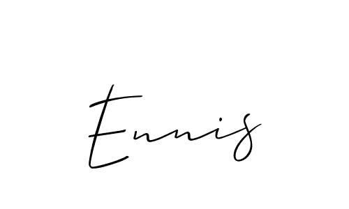 How to make Ennis name signature. Use Allison_Script style for creating short signs online. This is the latest handwritten sign. Ennis signature style 2 images and pictures png