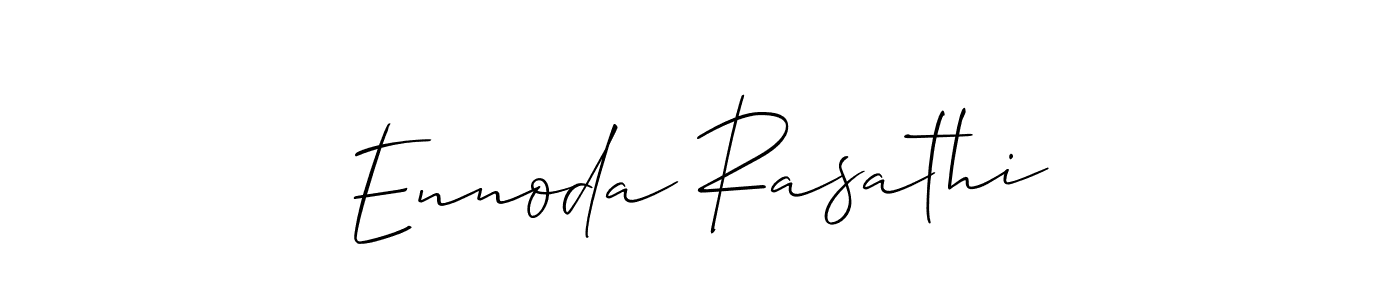 Also we have Ennoda Rasathi name is the best signature style. Create professional handwritten signature collection using Allison_Script autograph style. Ennoda Rasathi signature style 2 images and pictures png