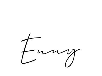 Best and Professional Signature Style for Enny. Allison_Script Best Signature Style Collection. Enny signature style 2 images and pictures png