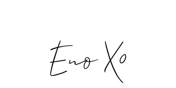 How to Draw Eno X0 signature style? Allison_Script is a latest design signature styles for name Eno X0. Eno X0 signature style 2 images and pictures png