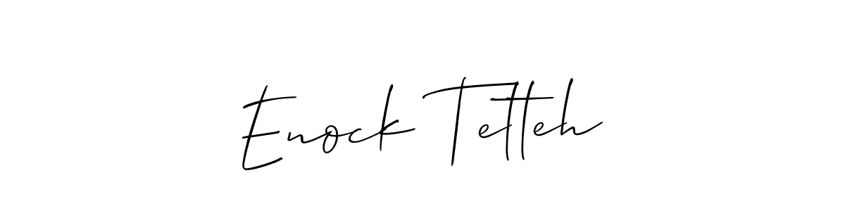 This is the best signature style for the Enock Tetteh name. Also you like these signature font (Allison_Script). Mix name signature. Enock Tetteh signature style 2 images and pictures png