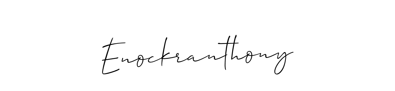 This is the best signature style for the Enockranthony name. Also you like these signature font (Allison_Script). Mix name signature. Enockranthony signature style 2 images and pictures png