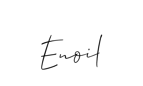 It looks lik you need a new signature style for name Enoil. Design unique handwritten (Allison_Script) signature with our free signature maker in just a few clicks. Enoil signature style 2 images and pictures png