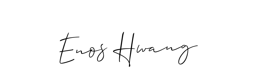 Create a beautiful signature design for name Enos Hwang. With this signature (Allison_Script) fonts, you can make a handwritten signature for free. Enos Hwang signature style 2 images and pictures png