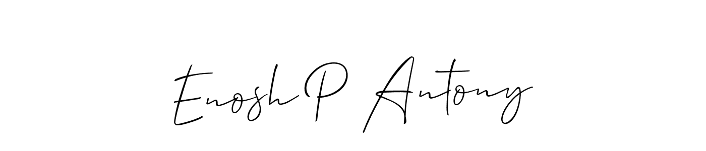 Make a beautiful signature design for name Enosh P Antony. Use this online signature maker to create a handwritten signature for free. Enosh P Antony signature style 2 images and pictures png