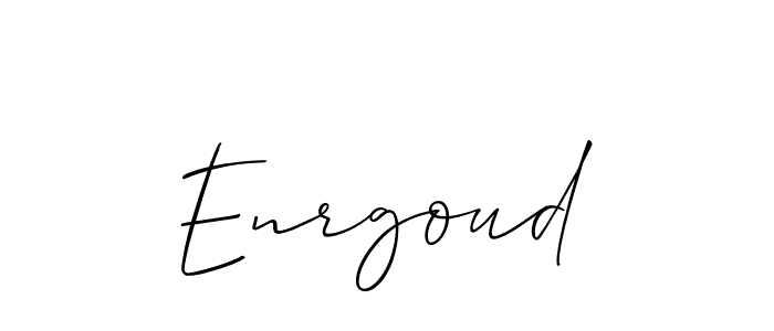 How to make Enrgoud name signature. Use Allison_Script style for creating short signs online. This is the latest handwritten sign. Enrgoud signature style 2 images and pictures png