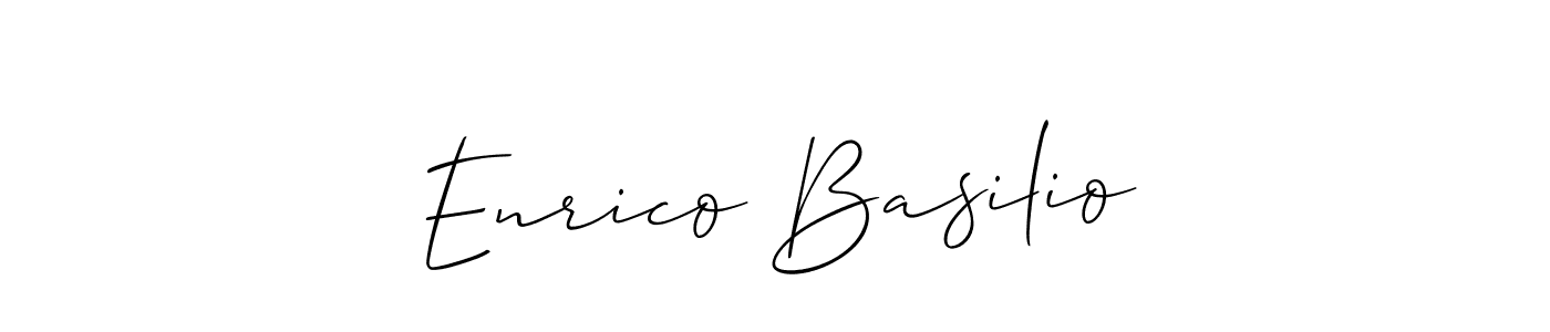 The best way (Allison_Script) to make a short signature is to pick only two or three words in your name. The name Enrico Basilio include a total of six letters. For converting this name. Enrico Basilio signature style 2 images and pictures png