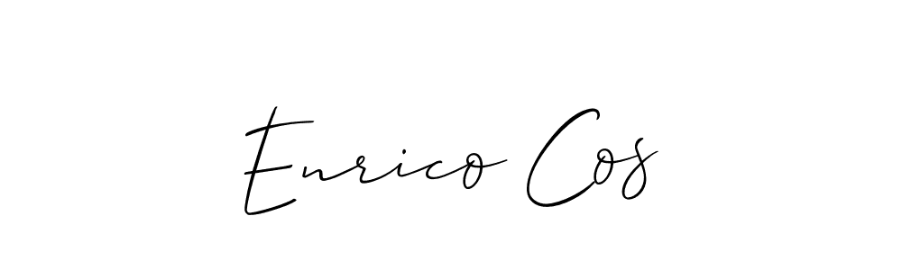 if you are searching for the best signature style for your name Enrico Cos. so please give up your signature search. here we have designed multiple signature styles  using Allison_Script. Enrico Cos signature style 2 images and pictures png