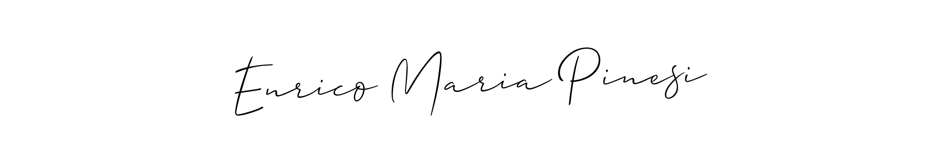 Make a short Enrico Maria Pinesi signature style. Manage your documents anywhere anytime using Allison_Script. Create and add eSignatures, submit forms, share and send files easily. Enrico Maria Pinesi signature style 2 images and pictures png