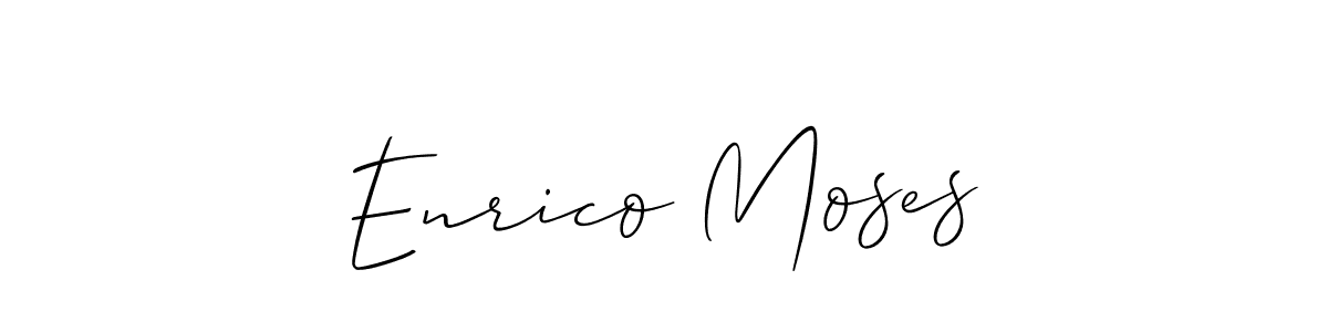 Enrico Moses stylish signature style. Best Handwritten Sign (Allison_Script) for my name. Handwritten Signature Collection Ideas for my name Enrico Moses. Enrico Moses signature style 2 images and pictures png