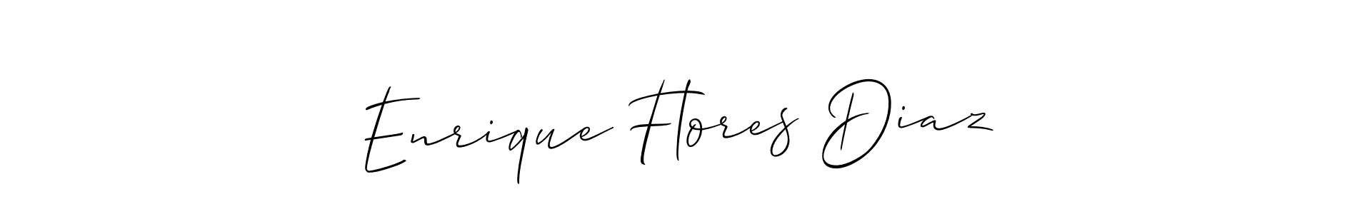 Also You can easily find your signature by using the search form. We will create Enrique Flores Diaz name handwritten signature images for you free of cost using Allison_Script sign style. Enrique Flores Diaz signature style 2 images and pictures png