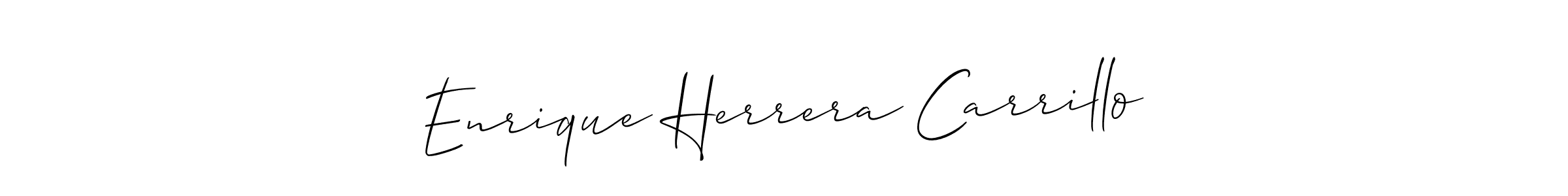 Make a short Enrique Herrera Carrillo signature style. Manage your documents anywhere anytime using Allison_Script. Create and add eSignatures, submit forms, share and send files easily. Enrique Herrera Carrillo signature style 2 images and pictures png