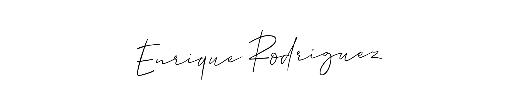 You should practise on your own different ways (Allison_Script) to write your name (Enrique Rodriguez) in signature. don't let someone else do it for you. Enrique Rodriguez signature style 2 images and pictures png