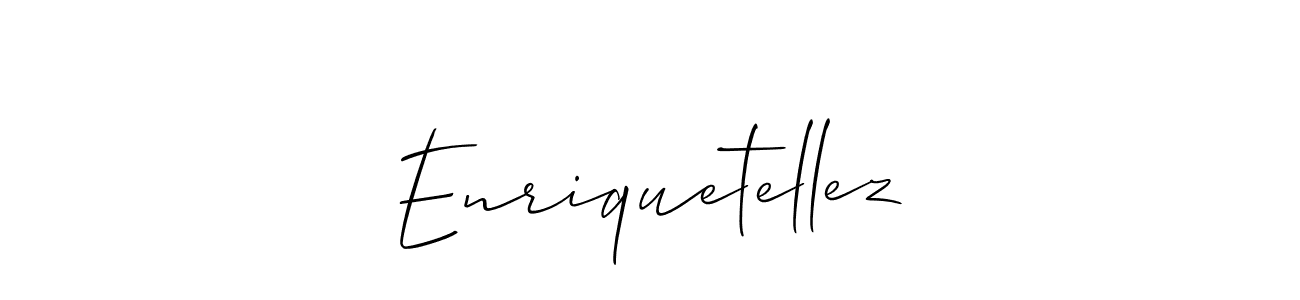 Enriquetellez stylish signature style. Best Handwritten Sign (Allison_Script) for my name. Handwritten Signature Collection Ideas for my name Enriquetellez. Enriquetellez signature style 2 images and pictures png