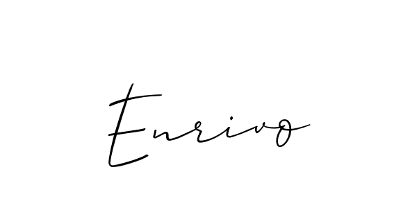 Make a beautiful signature design for name Enrivo. Use this online signature maker to create a handwritten signature for free. Enrivo signature style 2 images and pictures png