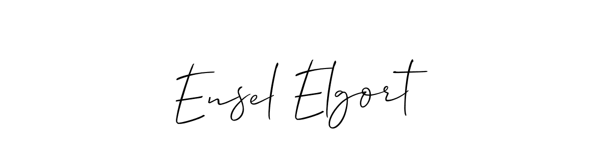 Best and Professional Signature Style for Ensel Elgort. Allison_Script Best Signature Style Collection. Ensel Elgort signature style 2 images and pictures png