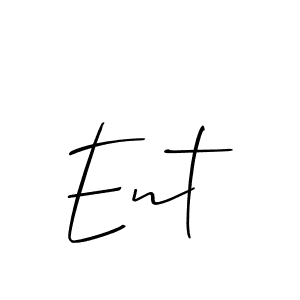 Similarly Allison_Script is the best handwritten signature design. Signature creator online .You can use it as an online autograph creator for name Ent. Ent signature style 2 images and pictures png