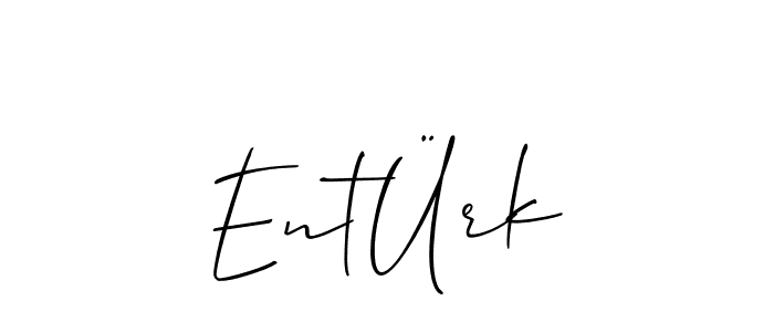 Allison_Script is a professional signature style that is perfect for those who want to add a touch of class to their signature. It is also a great choice for those who want to make their signature more unique. Get EntÜrk name to fancy signature for free. EntÜrk signature style 2 images and pictures png