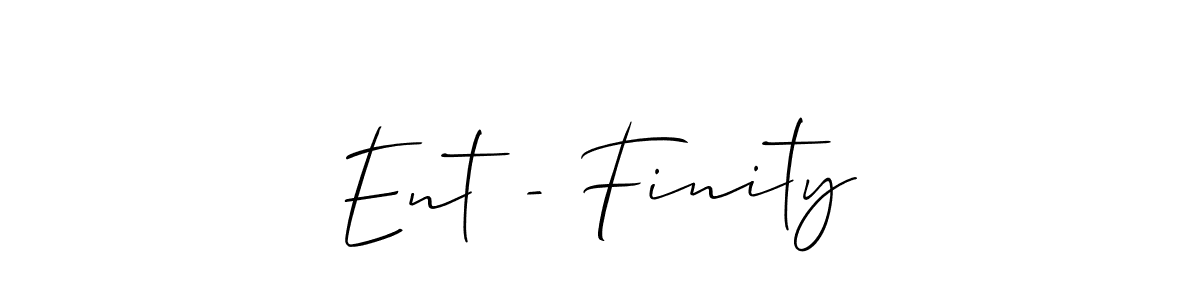 How to make Ent - Finity name signature. Use Allison_Script style for creating short signs online. This is the latest handwritten sign. Ent - Finity signature style 2 images and pictures png