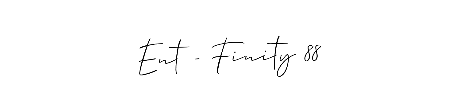 Also You can easily find your signature by using the search form. We will create Ent - Finity 88 name handwritten signature images for you free of cost using Allison_Script sign style. Ent - Finity 88 signature style 2 images and pictures png