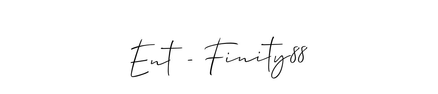 The best way (Allison_Script) to make a short signature is to pick only two or three words in your name. The name Ent - Finity88 include a total of six letters. For converting this name. Ent - Finity88 signature style 2 images and pictures png