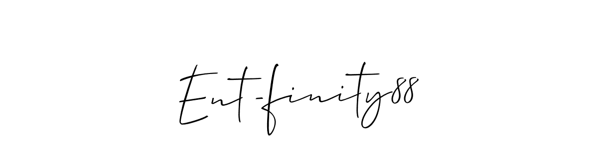 Ent-finity88 stylish signature style. Best Handwritten Sign (Allison_Script) for my name. Handwritten Signature Collection Ideas for my name Ent-finity88. Ent-finity88 signature style 2 images and pictures png