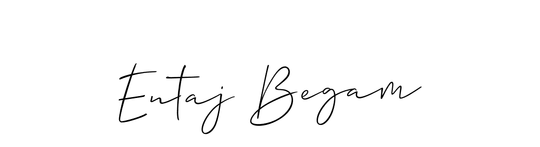 How to make Entaj Begam signature? Allison_Script is a professional autograph style. Create handwritten signature for Entaj Begam name. Entaj Begam signature style 2 images and pictures png