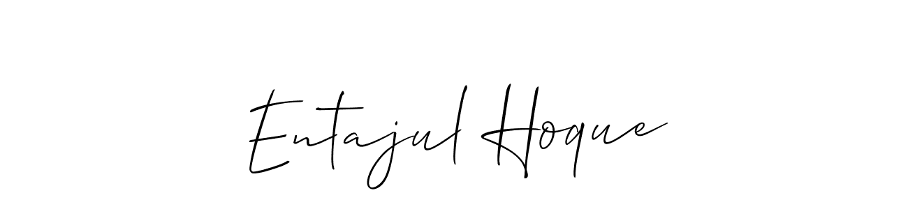 Entajul Hoque stylish signature style. Best Handwritten Sign (Allison_Script) for my name. Handwritten Signature Collection Ideas for my name Entajul Hoque. Entajul Hoque signature style 2 images and pictures png