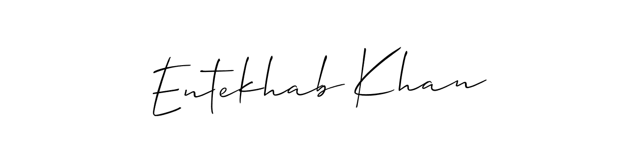 How to Draw Entekhab Khan signature style? Allison_Script is a latest design signature styles for name Entekhab Khan. Entekhab Khan signature style 2 images and pictures png