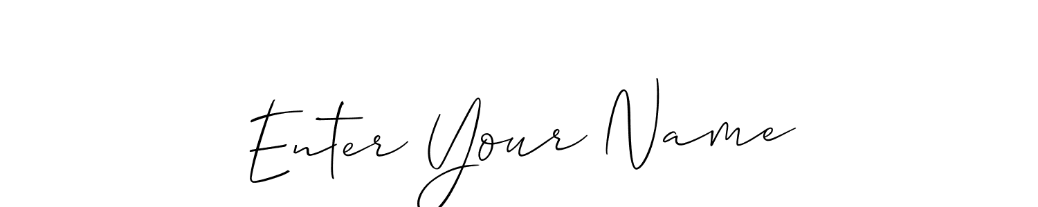 How to make Enter Your Name signature? Allison_Script is a professional autograph style. Create handwritten signature for Enter Your Name name. Enter Your Name signature style 2 images and pictures png