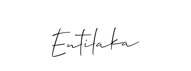 Also we have Entilaka name is the best signature style. Create professional handwritten signature collection using Allison_Script autograph style. Entilaka signature style 2 images and pictures png