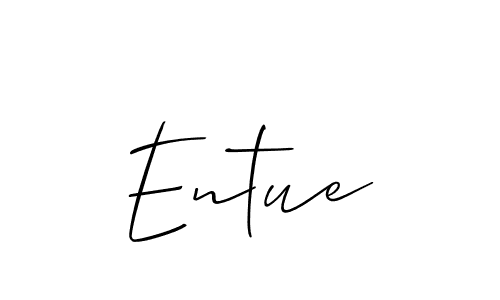 This is the best signature style for the Entue name. Also you like these signature font (Allison_Script). Mix name signature. Entue signature style 2 images and pictures png