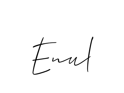 Best and Professional Signature Style for Enul. Allison_Script Best Signature Style Collection. Enul signature style 2 images and pictures png