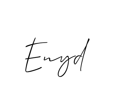 Create a beautiful signature design for name Enyd. With this signature (Allison_Script) fonts, you can make a handwritten signature for free. Enyd signature style 2 images and pictures png