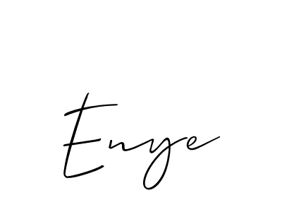 How to make Enye name signature. Use Allison_Script style for creating short signs online. This is the latest handwritten sign. Enye signature style 2 images and pictures png