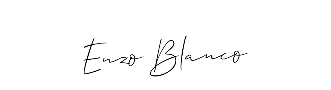 Similarly Allison_Script is the best handwritten signature design. Signature creator online .You can use it as an online autograph creator for name Enzo Blanco. Enzo Blanco signature style 2 images and pictures png