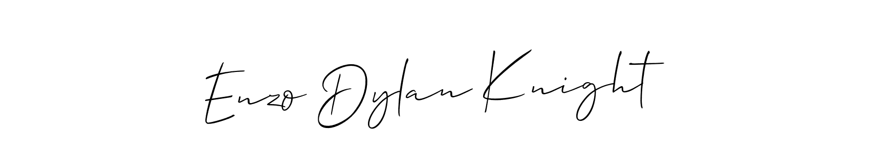 How to Draw Enzo Dylan Knight signature style? Allison_Script is a latest design signature styles for name Enzo Dylan Knight. Enzo Dylan Knight signature style 2 images and pictures png