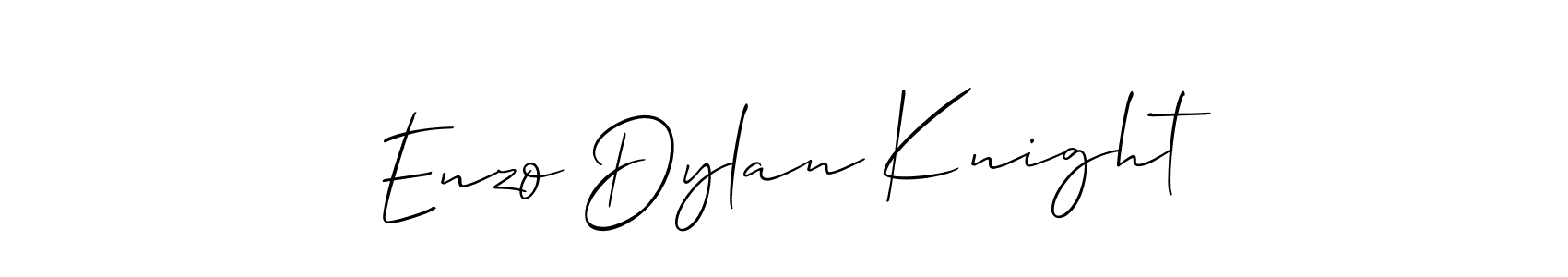 How to Draw Enzo Dylan Knight signature style? Allison_Script is a latest design signature styles for name Enzo Dylan Knight. Enzo Dylan Knight signature style 2 images and pictures png