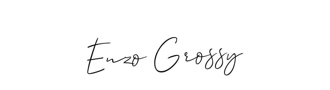 Best and Professional Signature Style for Enzo Grossy. Allison_Script Best Signature Style Collection. Enzo Grossy signature style 2 images and pictures png