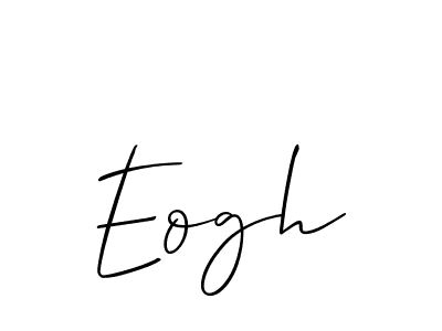 Eogh stylish signature style. Best Handwritten Sign (Allison_Script) for my name. Handwritten Signature Collection Ideas for my name Eogh. Eogh signature style 2 images and pictures png