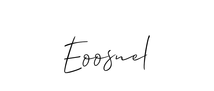 Best and Professional Signature Style for Eoosnel. Allison_Script Best Signature Style Collection. Eoosnel signature style 2 images and pictures png