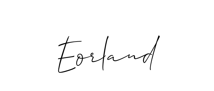 How to Draw Eorland signature style? Allison_Script is a latest design signature styles for name Eorland. Eorland signature style 2 images and pictures png