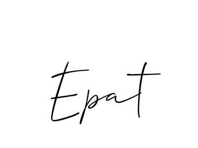 Best and Professional Signature Style for Epat. Allison_Script Best Signature Style Collection. Epat signature style 2 images and pictures png