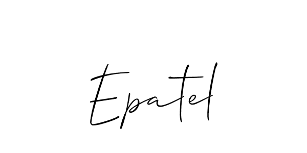 Best and Professional Signature Style for Epatel. Allison_Script Best Signature Style Collection. Epatel signature style 2 images and pictures png