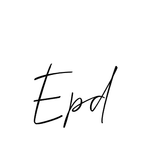 How to make Epd signature? Allison_Script is a professional autograph style. Create handwritten signature for Epd name. Epd signature style 2 images and pictures png