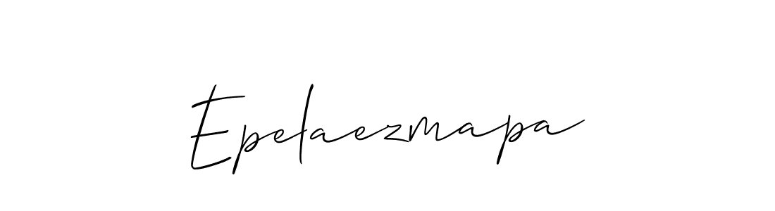 How to make Epelaezmapa name signature. Use Allison_Script style for creating short signs online. This is the latest handwritten sign. Epelaezmapa signature style 2 images and pictures png