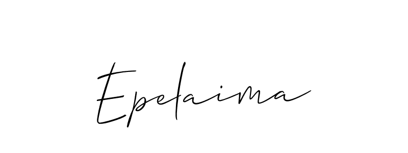 Best and Professional Signature Style for Epelaima. Allison_Script Best Signature Style Collection. Epelaima signature style 2 images and pictures png